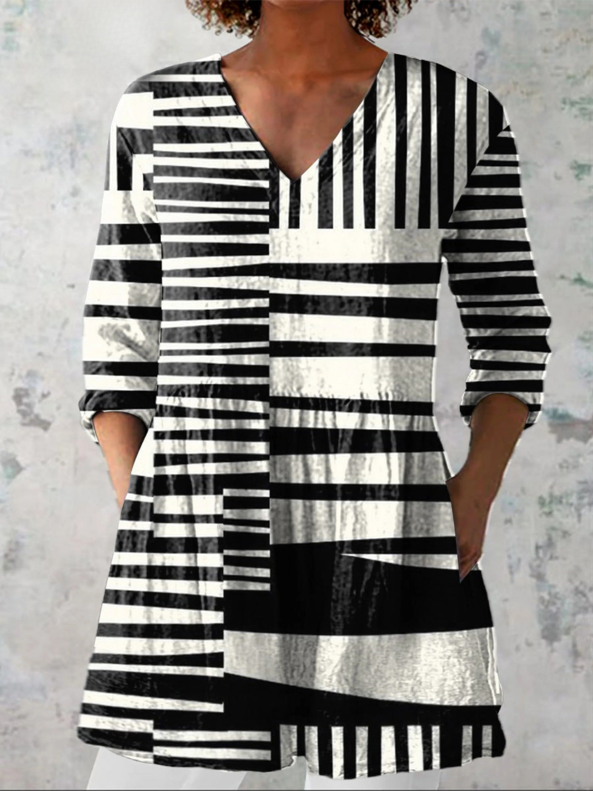 Zita | Blusa Lunga Geometrica