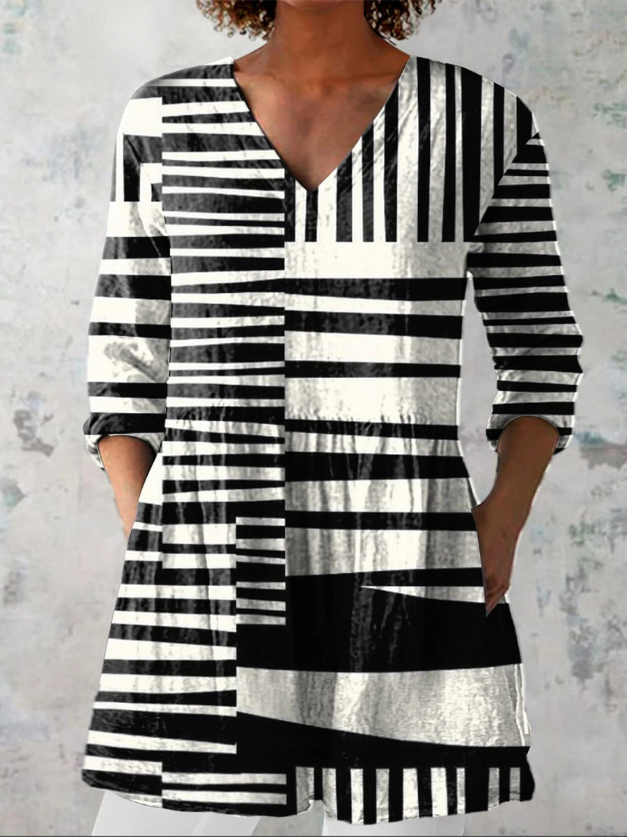 Zita | Blusa Lunga Geometrica