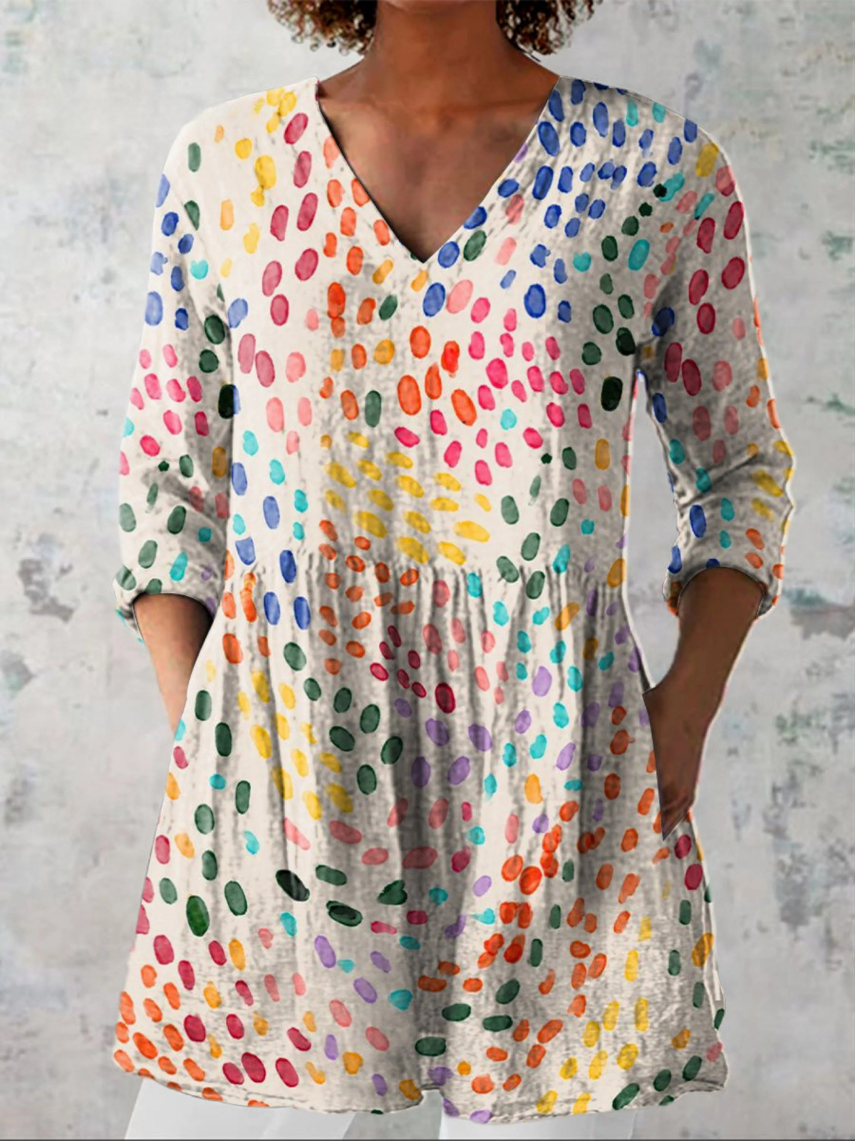 Berenice | Blusa Lunga Fantasia Astratta