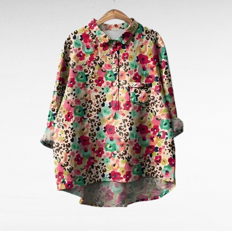 Azzurra | Blusa Estiva Elegante Un'eleganza