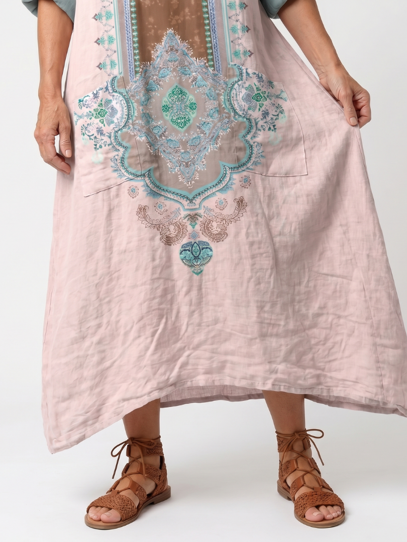 Viola | Abito Oversize Ricamato