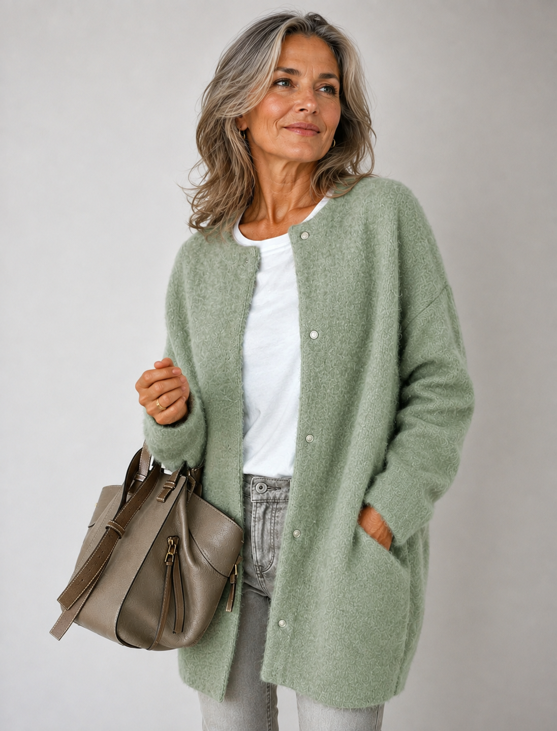 Mariane | Cardigan Lungo con Bottoni