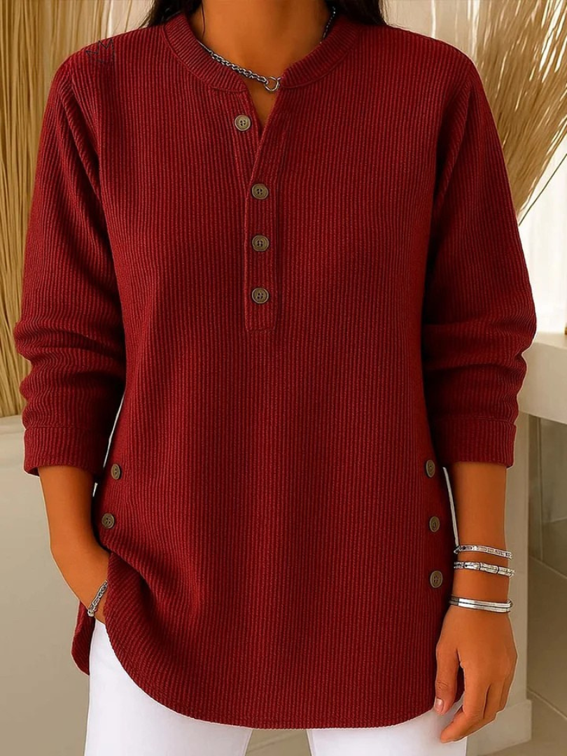 Clotilde | Maglione Lungo con Bottoni