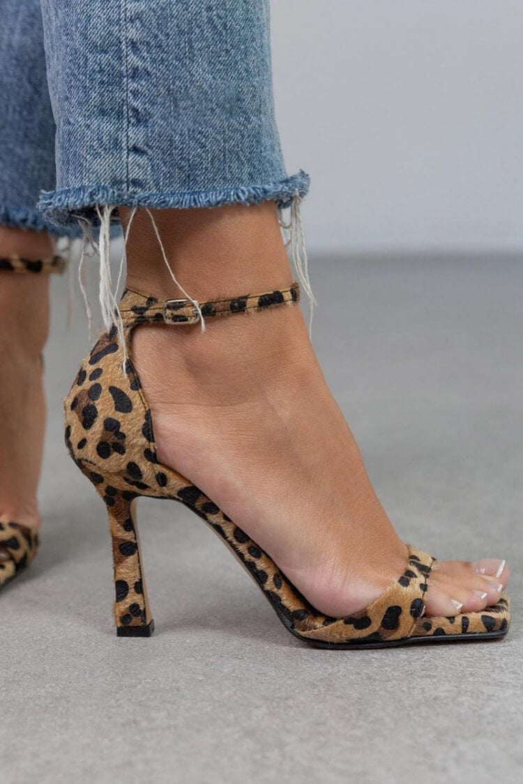 Milena | Sandali Animalier con Tacco