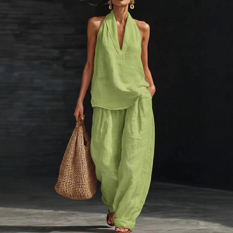 Federica | Completo Due Pezzi con Scollo a V