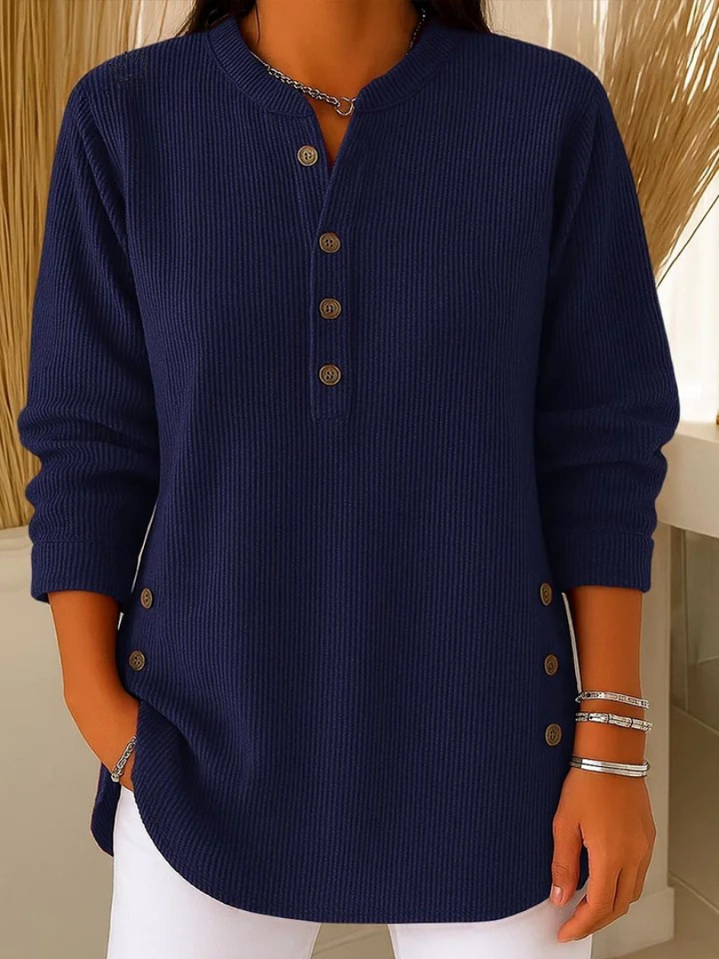 Clotilde | Maglione Lungo con Bottoni