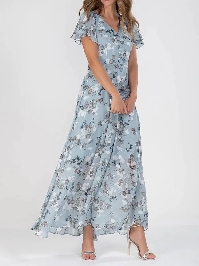 Nerina | Abito Maxi Floreale Leggerezza Naturale