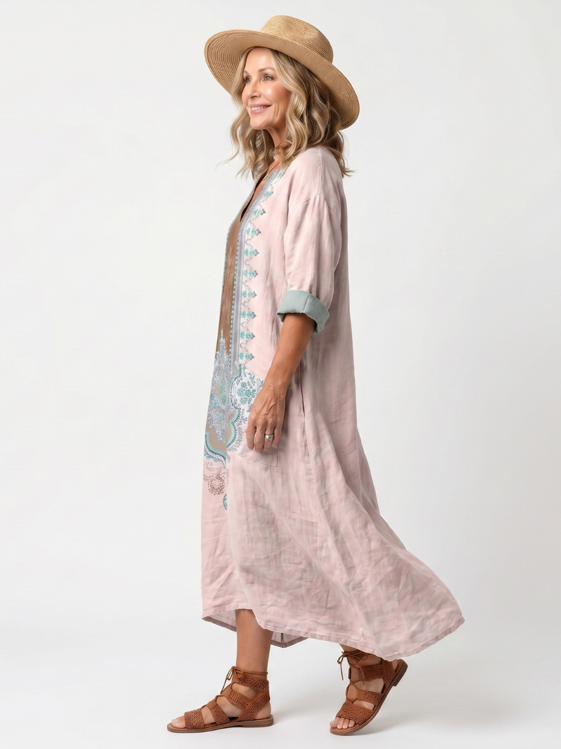 Viola | Abito Oversize Ricamato
