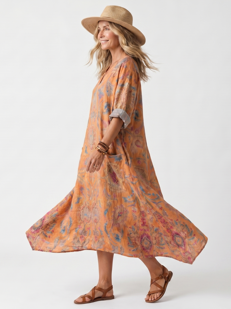 Benedetta | Abito Oversize con Scollo a V
