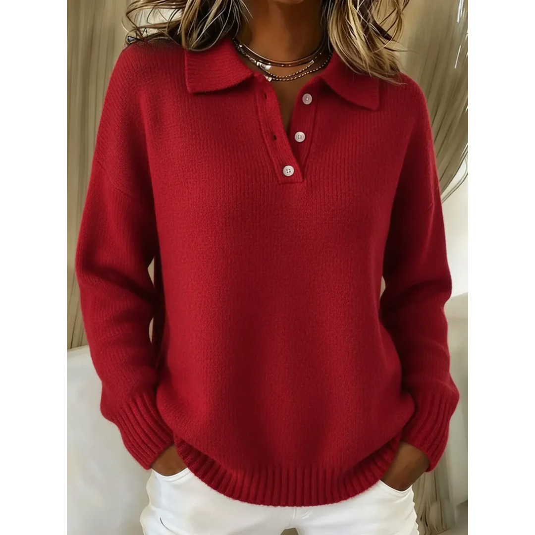 Gioiosa | Maglione con Colletto e Bottoni
