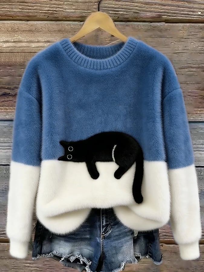 Carla | Maglione Oversize con Gatto
