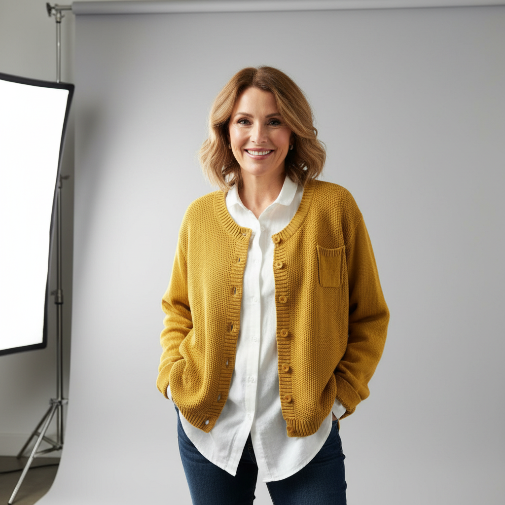 Daisy | Cardigan Morbido con Bottoni