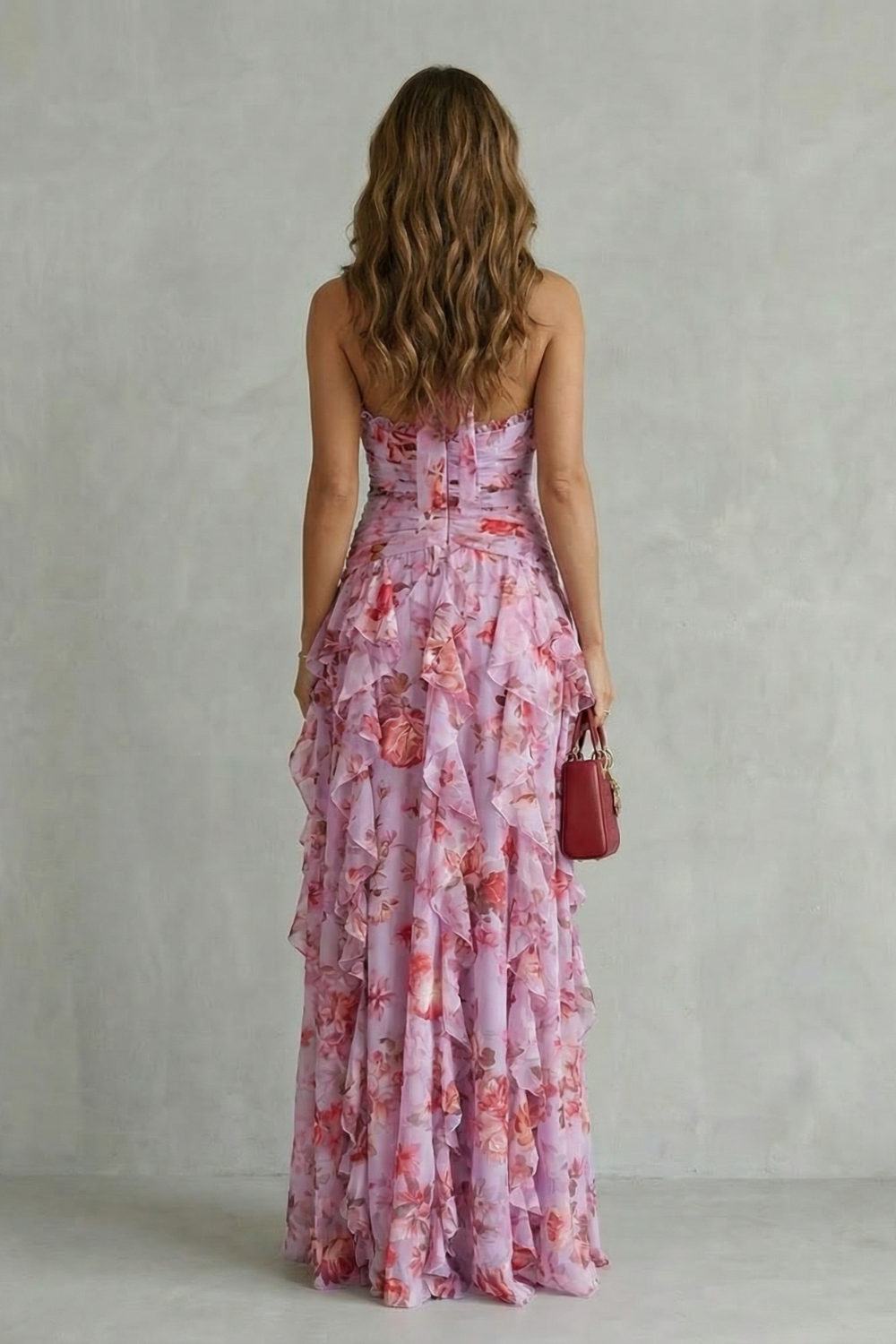 Mirella | Abito Lungo Floreale Halter