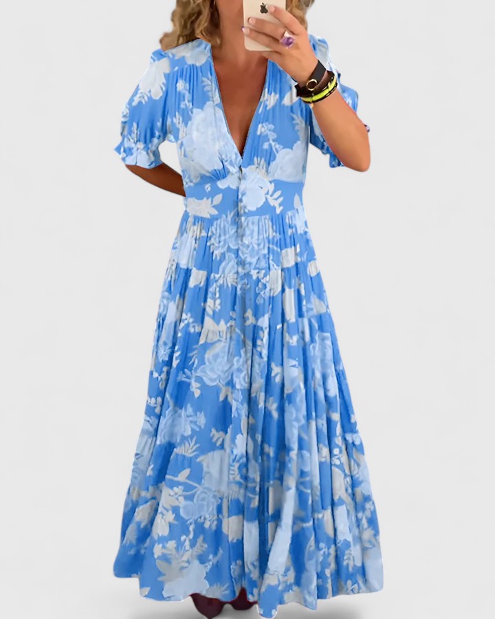 Palmira | Abito Maxi Floreale Eleganza Quotidiana