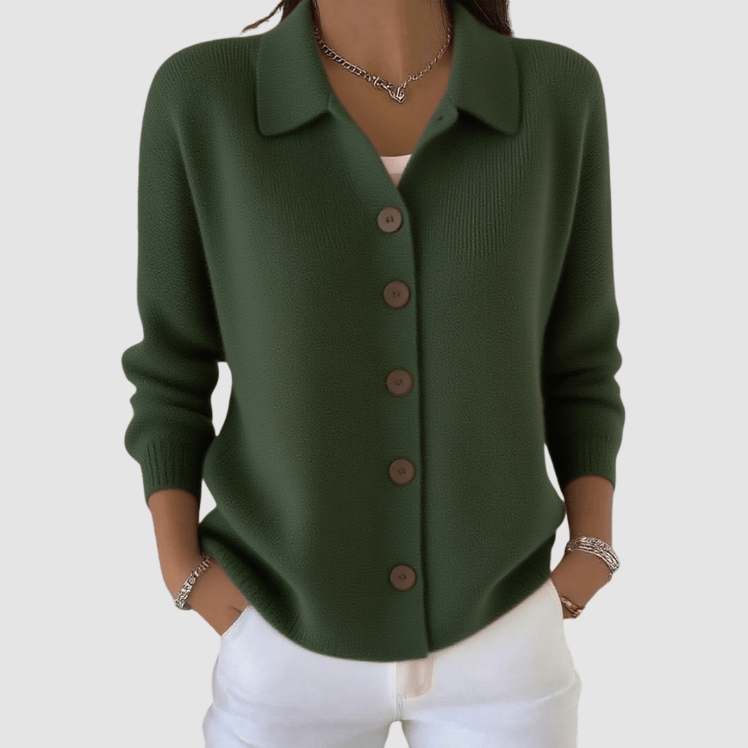 Joanna | Cardigan in Maglia con Bottoni