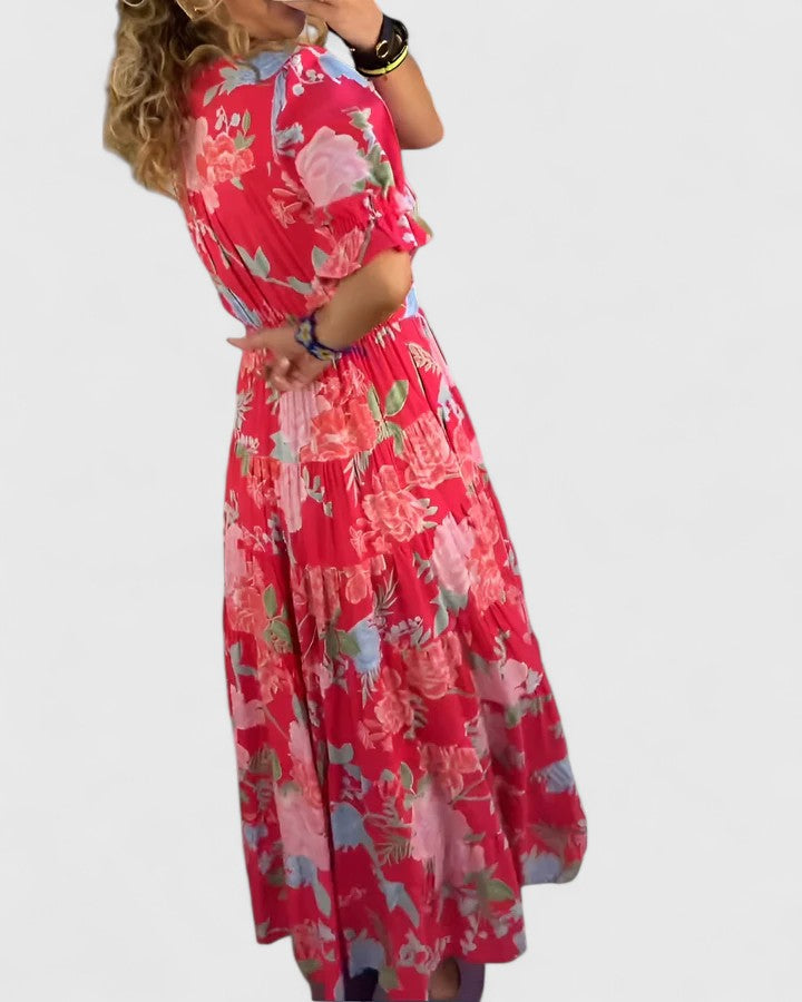 Palmira | Abito Maxi Floreale Eleganza Quotidiana