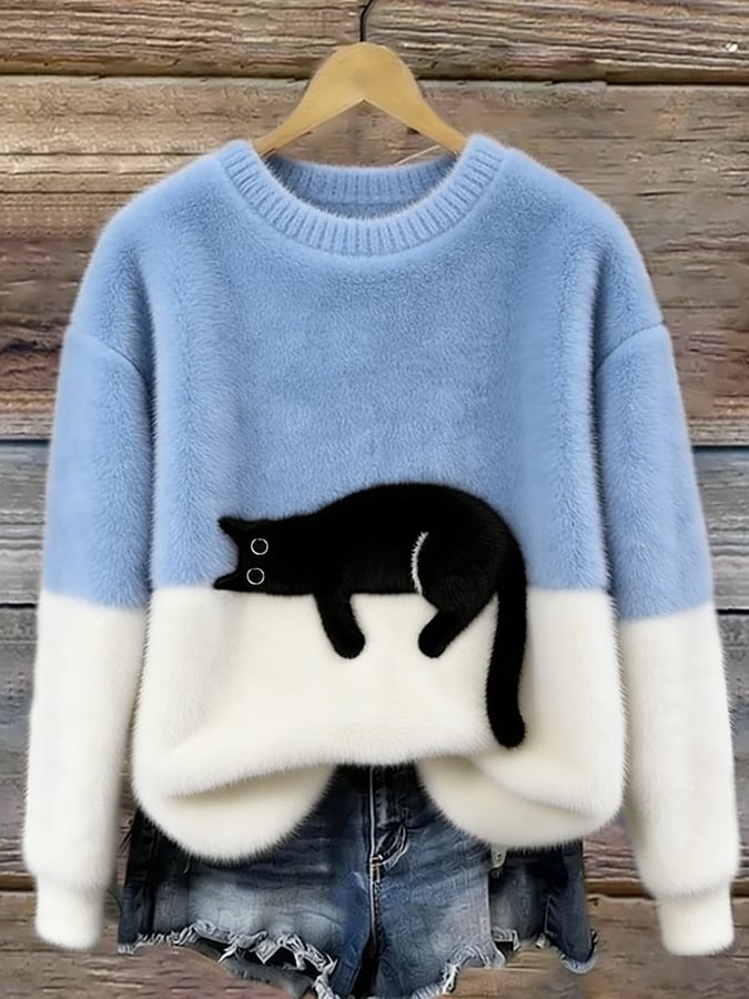 Carla | Maglione Oversize con Gatto