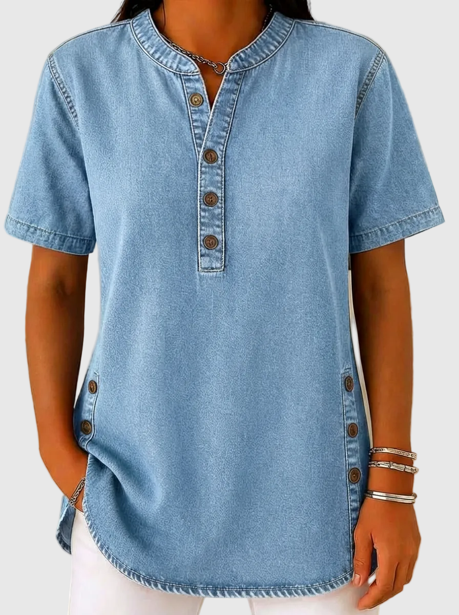 Angelica | Blusa Denim Casual