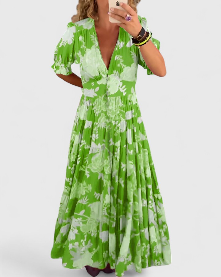 Palmira | Abito Maxi Floreale Eleganza Quotidiana