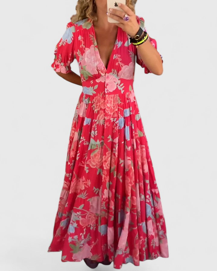 Palmira | Abito Maxi Floreale Eleganza Quotidiana
