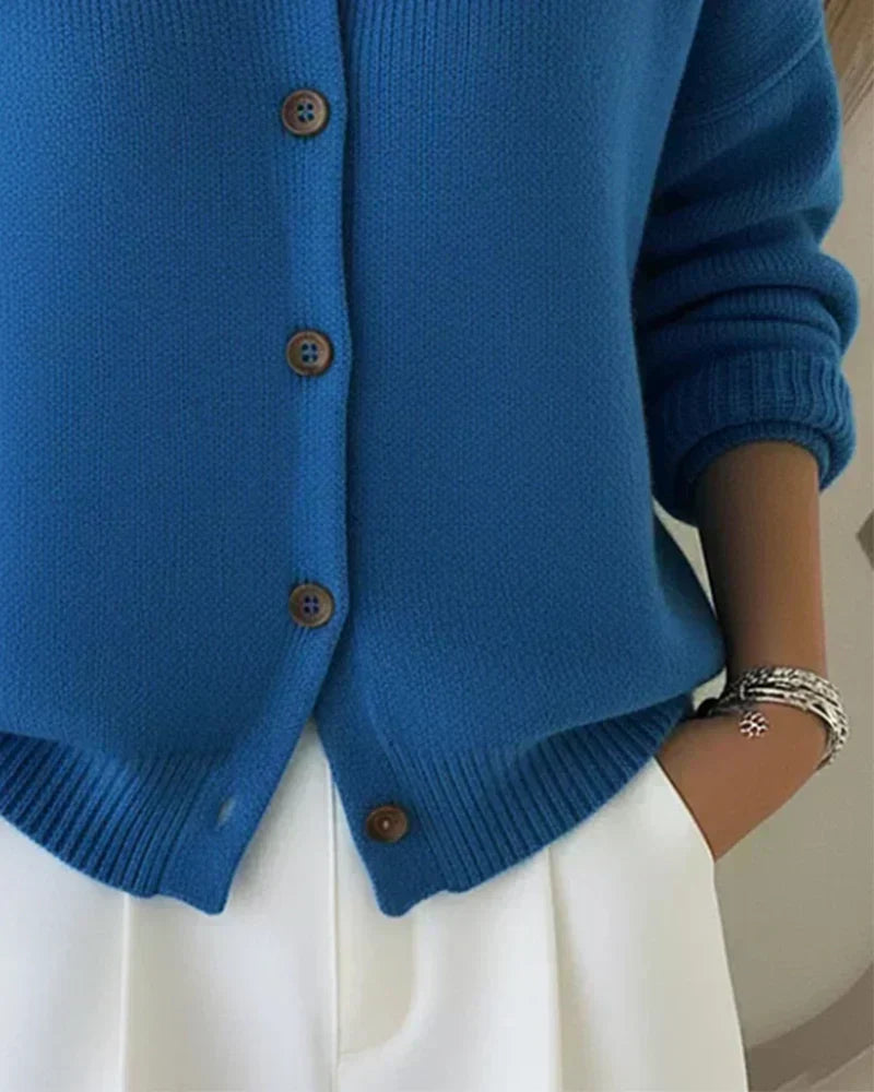 Fabia | Cardigan con Colletto e Bottoni