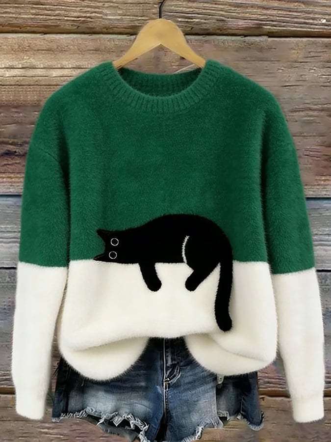 Carla | Maglione Oversize con Gatto