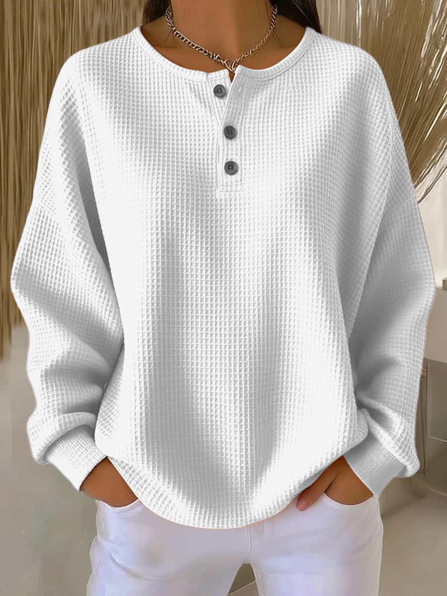 Brigidina | Maglione Henley con Tre Bottoni