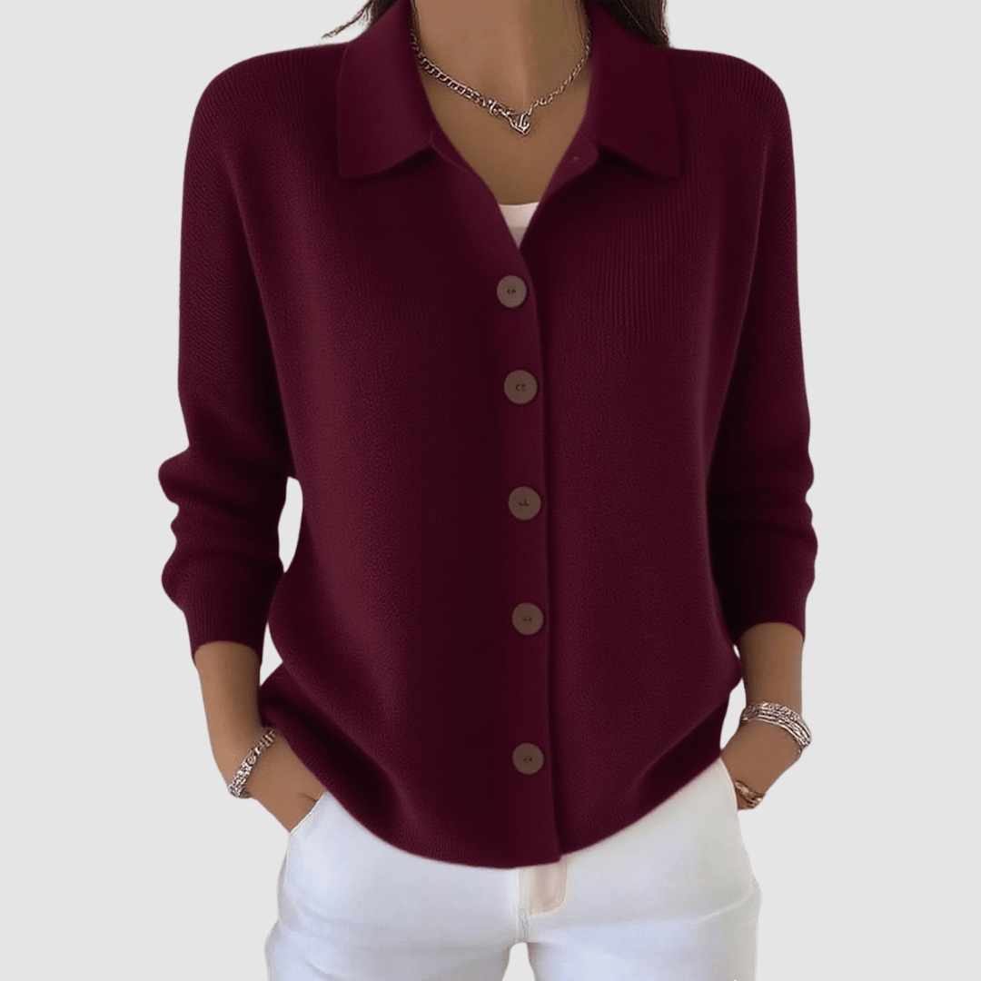Joanna | Cardigan in Maglia con Bottoni
