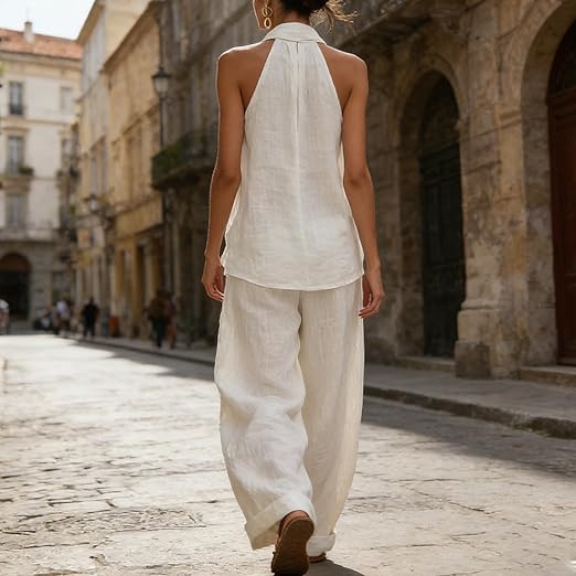 Federica | Completo Due Pezzi con Scollo a V