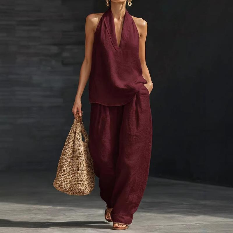 Federica | Completo Due Pezzi con Scollo a V