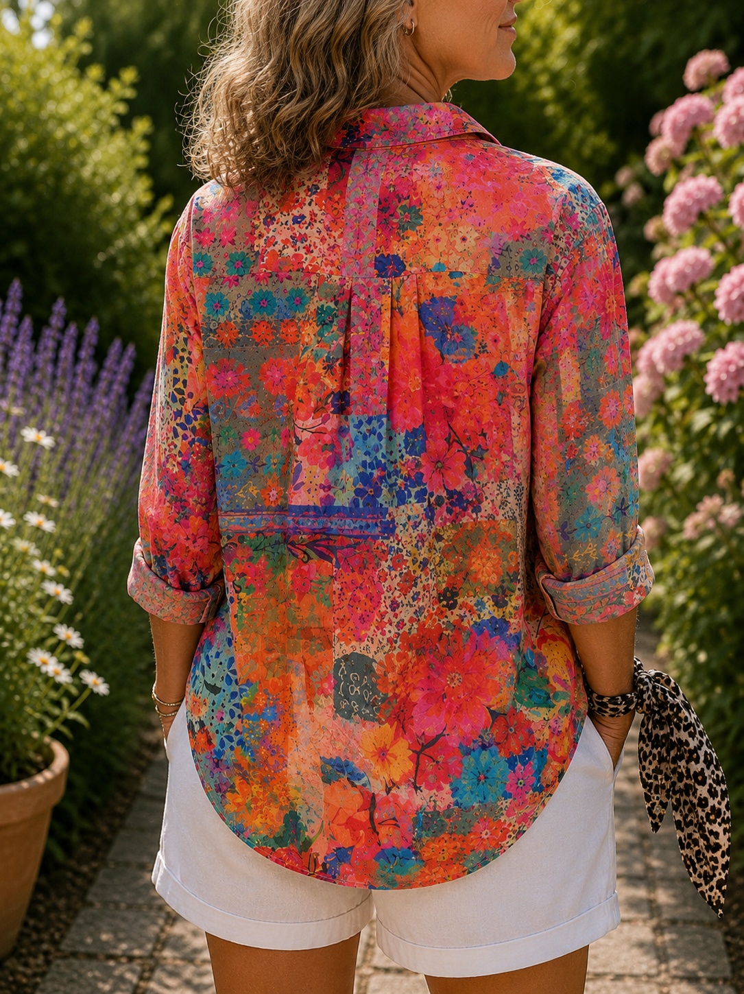 Zoe | Blusa Patchwork Floreale