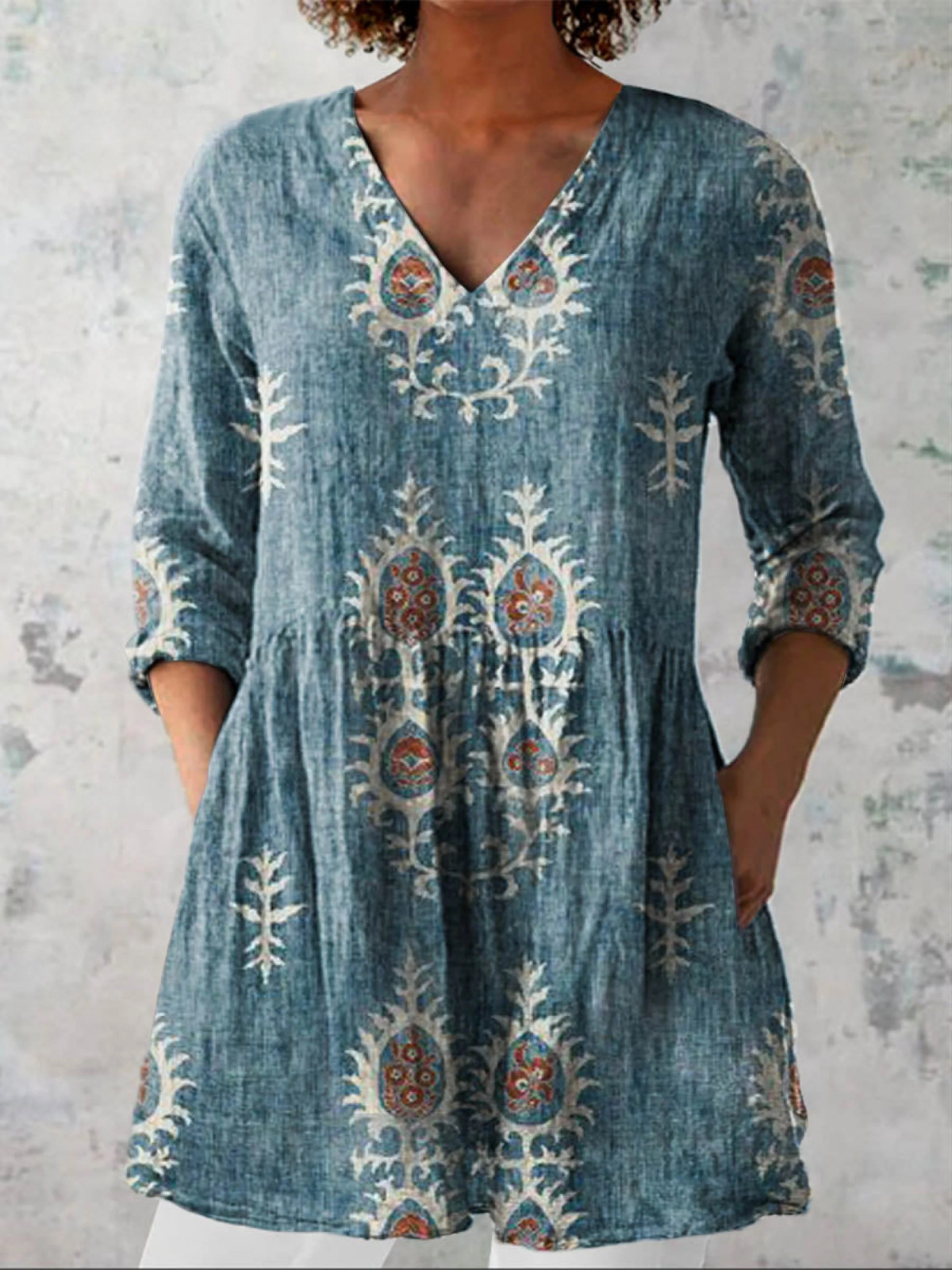 Rosa | Blusa Lunga Fantasia
