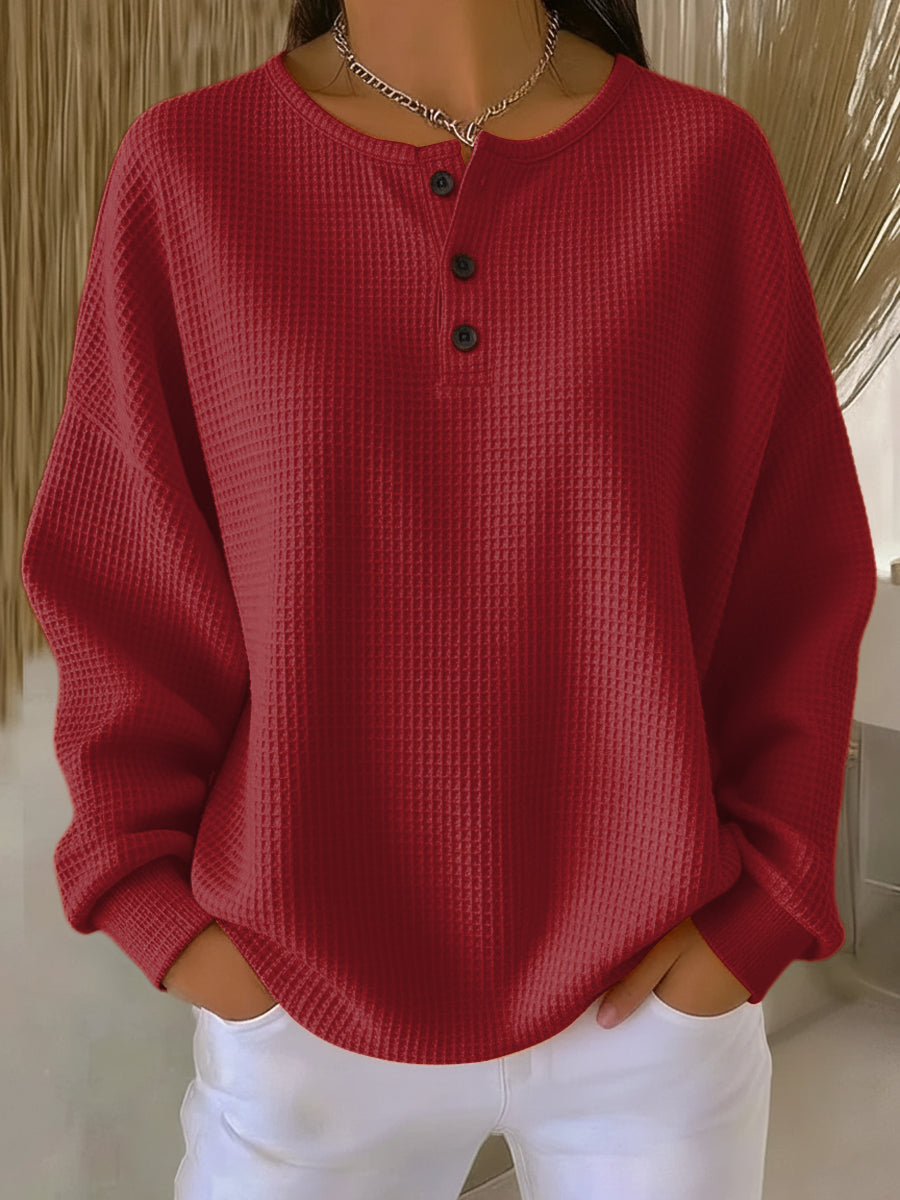 Brigidina | Maglione Henley con Tre Bottoni