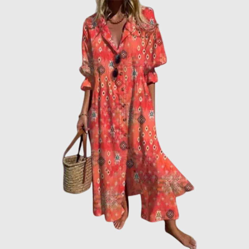 Fiorella | Abito Maxi Boho Eleganza Fluida
