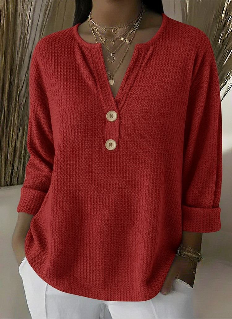 Evela | Maglia Henley con Bottoni