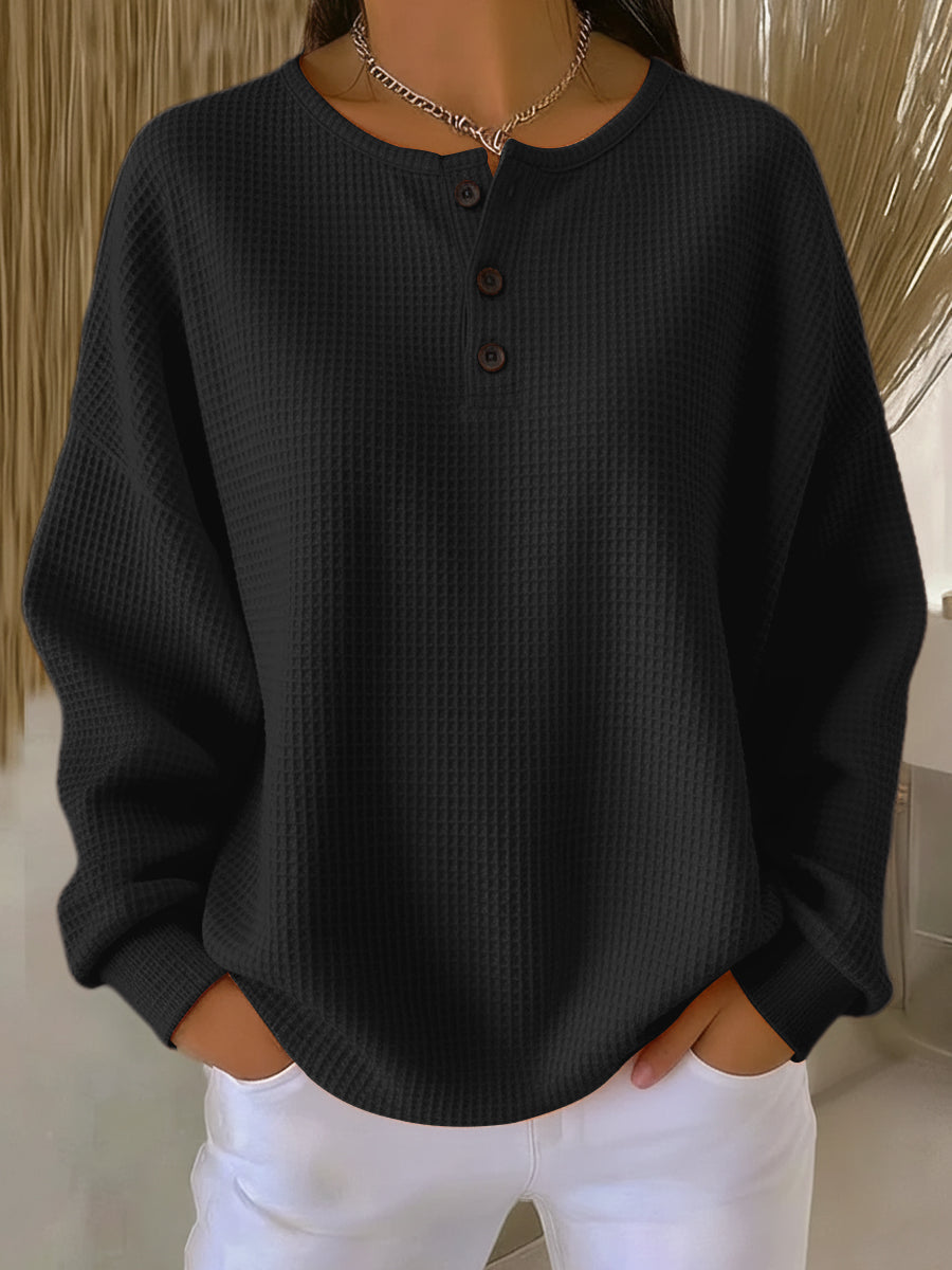 Brigidina | Maglione Henley con Tre Bottoni