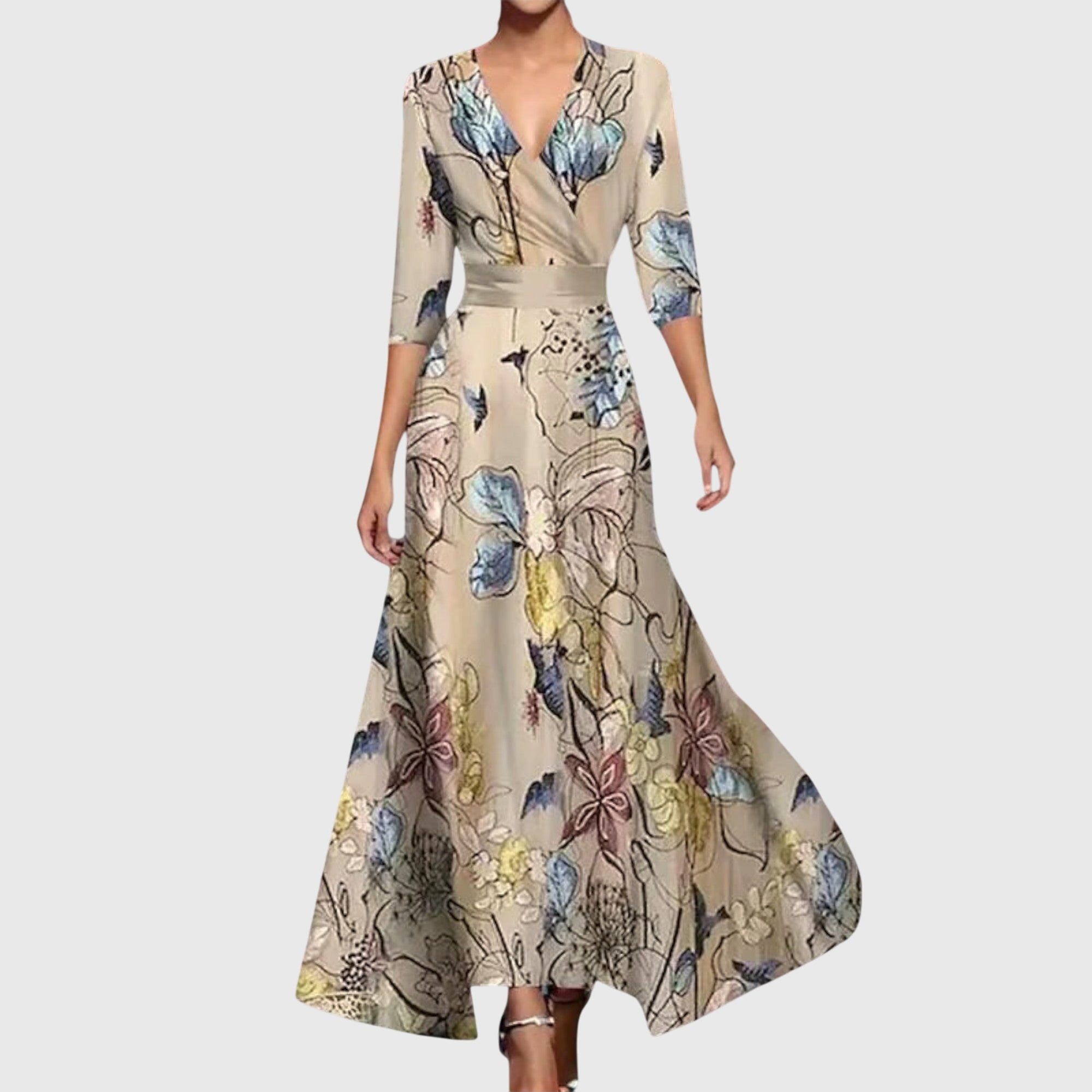 Rosalba | Abito Maxi Eleganza Floreale