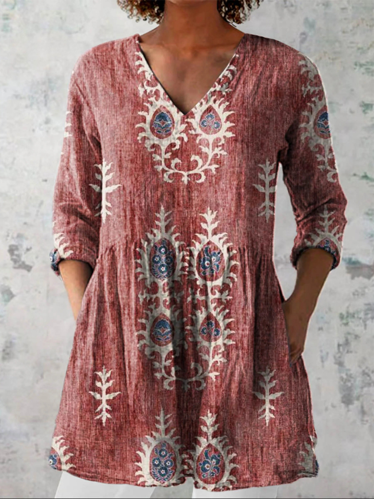 Rosa | Blusa Lunga Fantasia