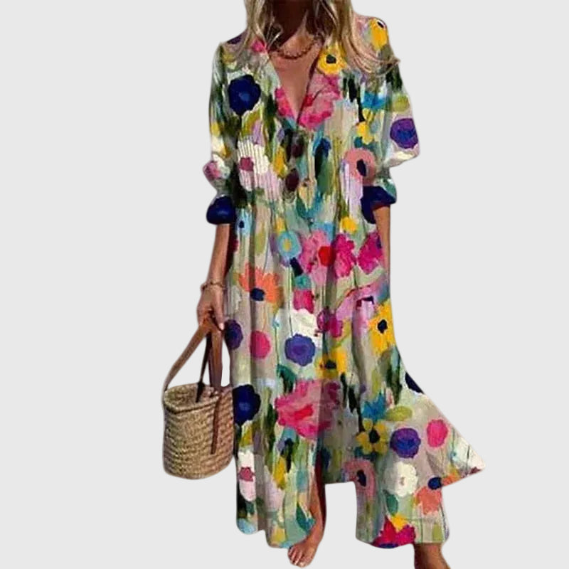 Fiorella | Abito Maxi Boho Eleganza Fluida