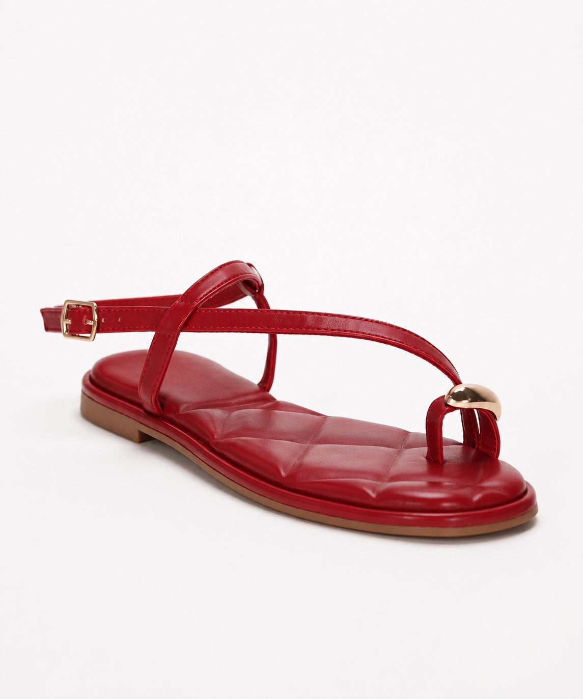 Adelia | Sandali Flat con Anello Decorativo