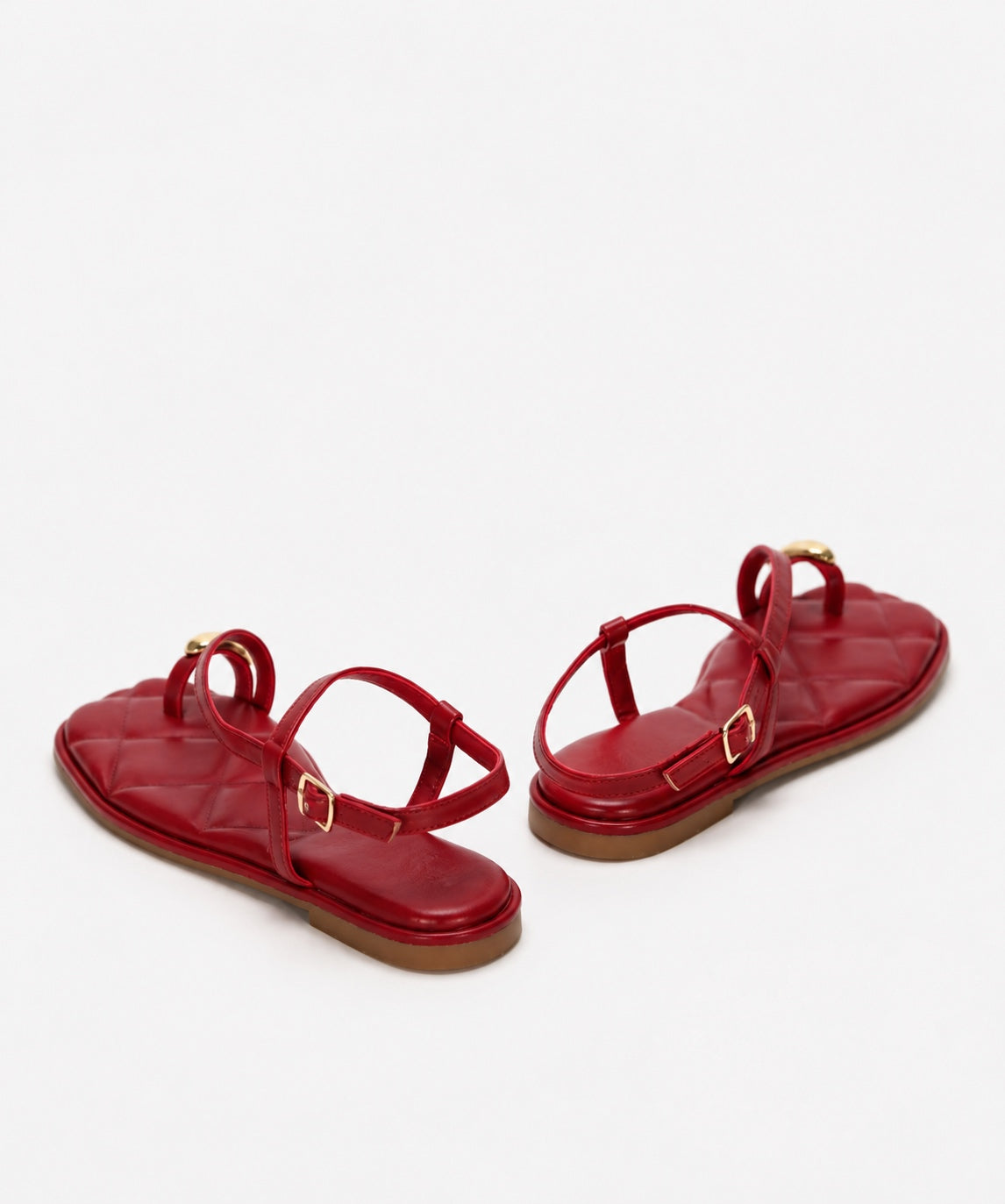 Adelia | Sandali Flat con Anello Decorativo