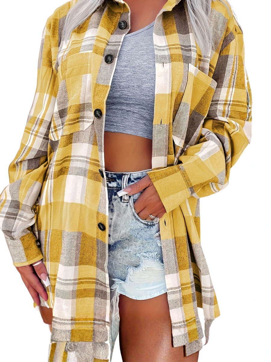 Ashine | Camicia Lunga a Quadri