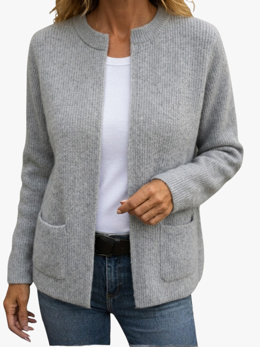 Gela | Cardigan con Zip e Tasche