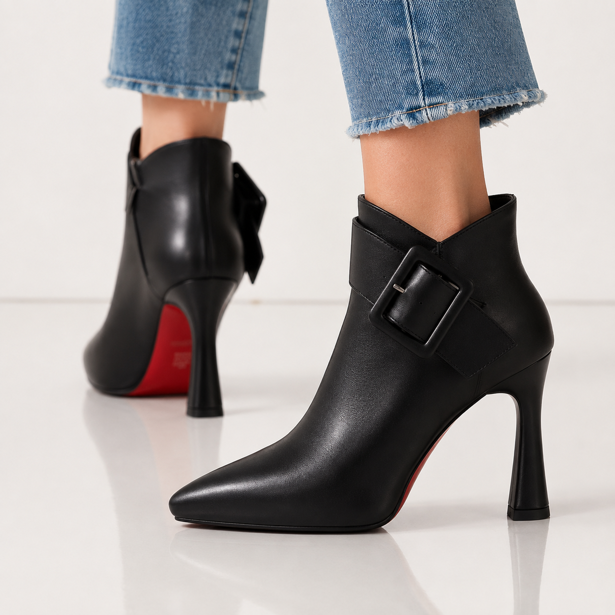 Akira | Stivaletti in Vera Pelle con Fibbia