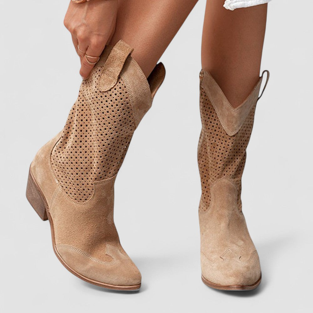 Megan | Stivali Western Traforati
