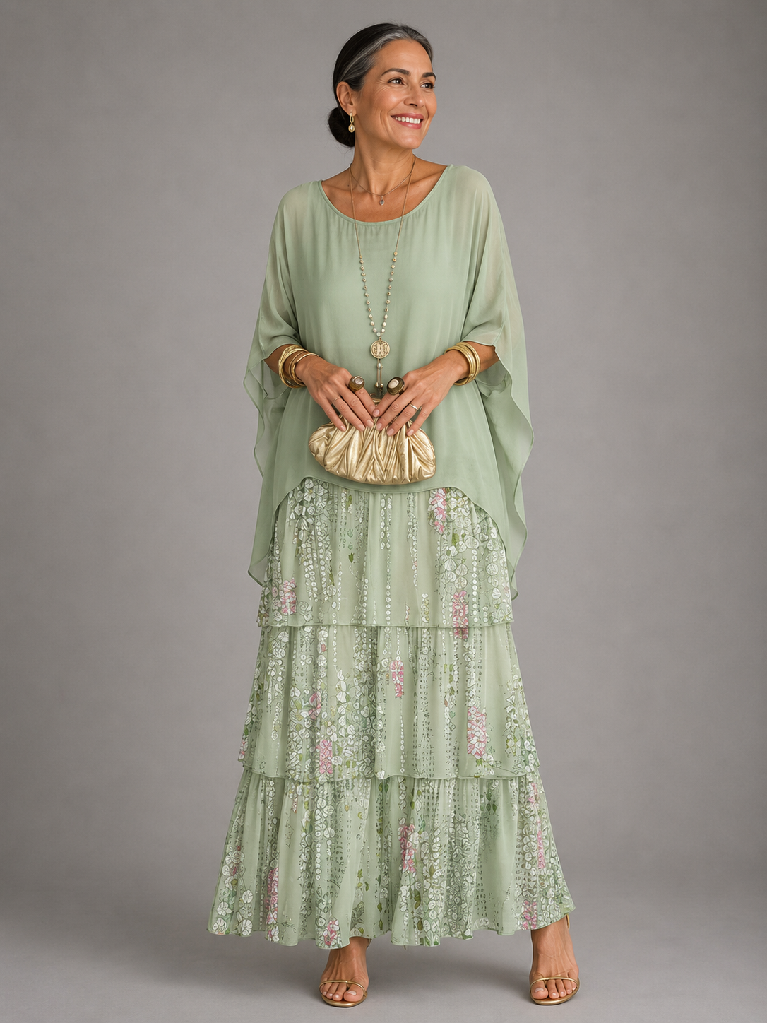Bella Nonna™ | Abito lungo elegante e fluido