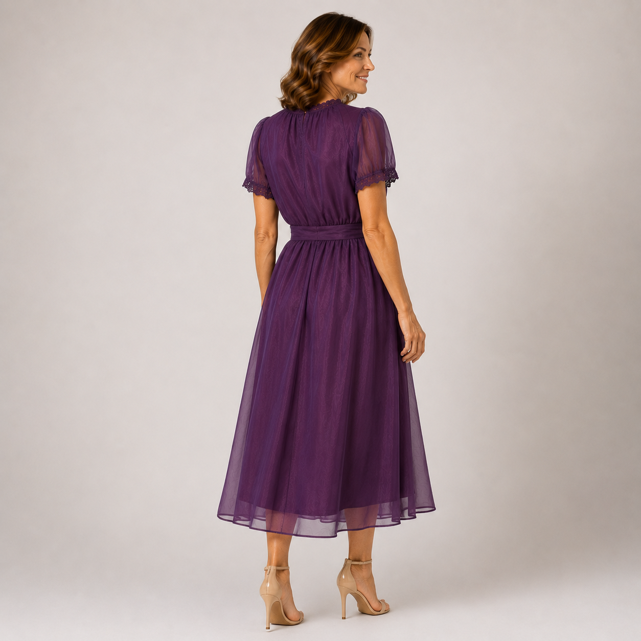 Giacomina | Abito Midi Elegante con Vita Definita
