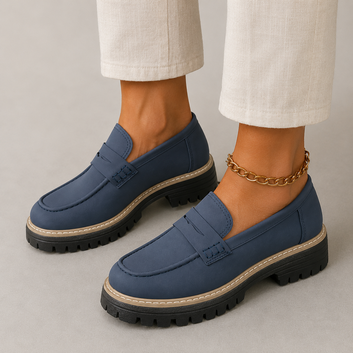 Alona | Mocassini Casual con Platform