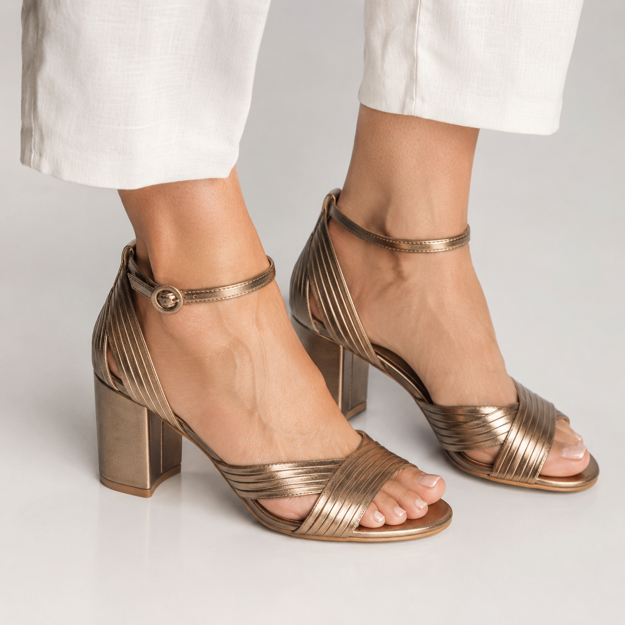 Emma | Sandali Eleganti con Tacco Largo