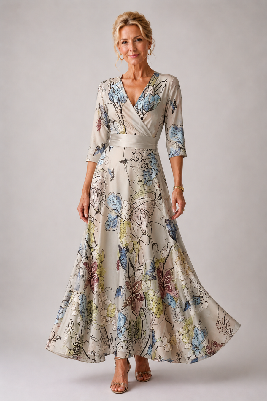 Ysa | Abito elegante con stampa floreale